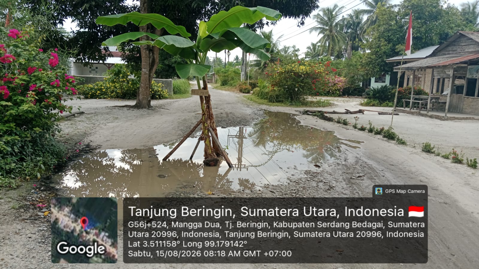 Miris, Jalan Dusun I Desa Mangga Dua Rusak Parah, Keluhan Warga Minimnya Tanggapan Pemerintah Desa